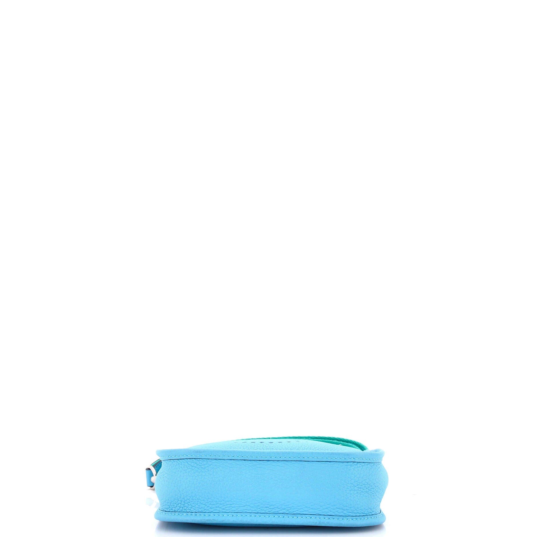 Pre-Owned Hermes Evelyne Bag Gen III Clemence TPM, Alternate, color, Bleu Du Nord