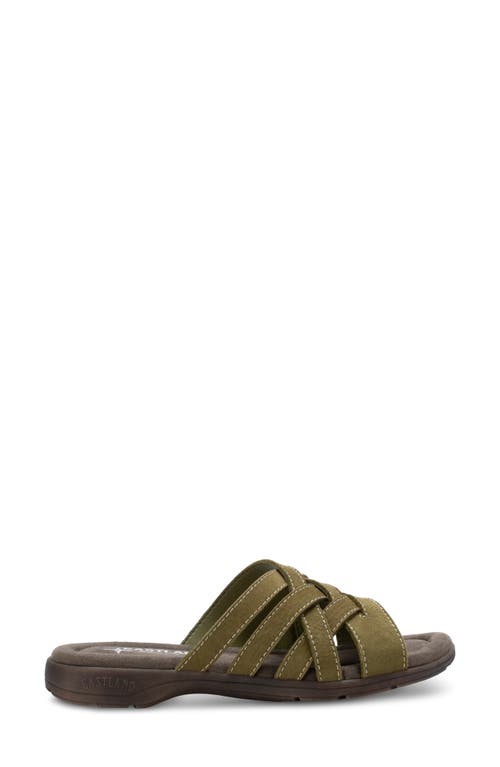 Shop Eastland Hazel Slide Sandal In Olive