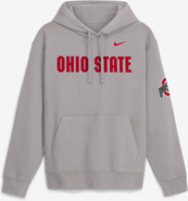 Nike Men's Nike Gray Ohio State Buckeyes 2026 Sideline Club Fleece Hoodie