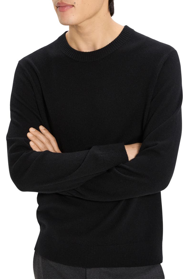 Hilles Cashmere Sweater, Alternate, color, BLACK
