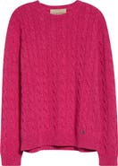 Valentino Garavani Cable Knit Wool Crewneck Sweater