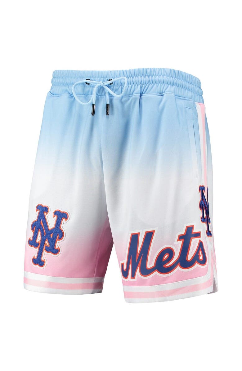 PRO STANDARD Men's Pro Standard Blue/Pink New York Mets Team Logo Pro Ombre Shorts, Alternate, color, 
