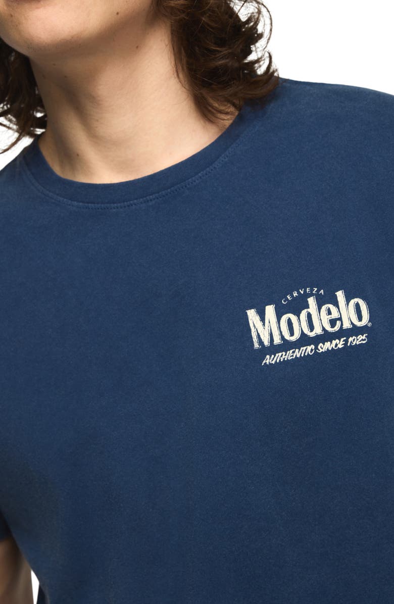 Lucky Brand Modelo Cotton Graphic T-Shirt, Alternate, color, Estate Blue