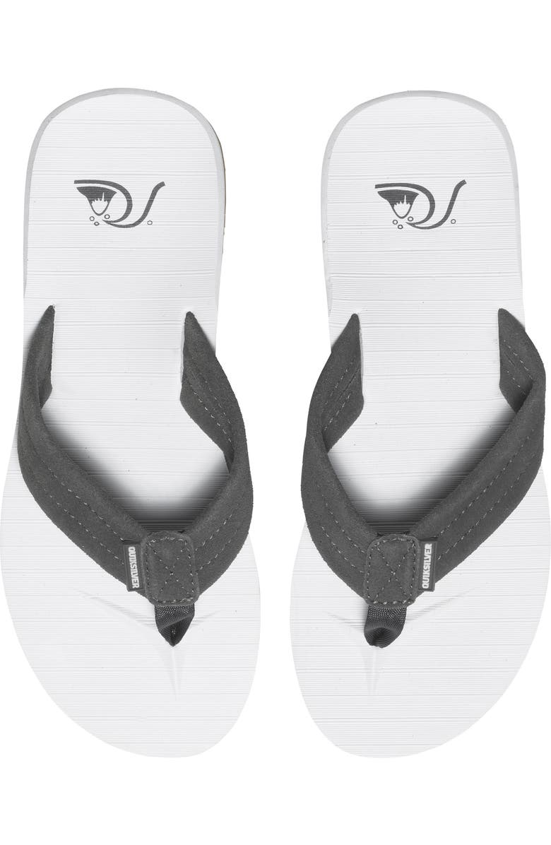 Quiksilver Carver Suede Flip Flop, Alternate, color,