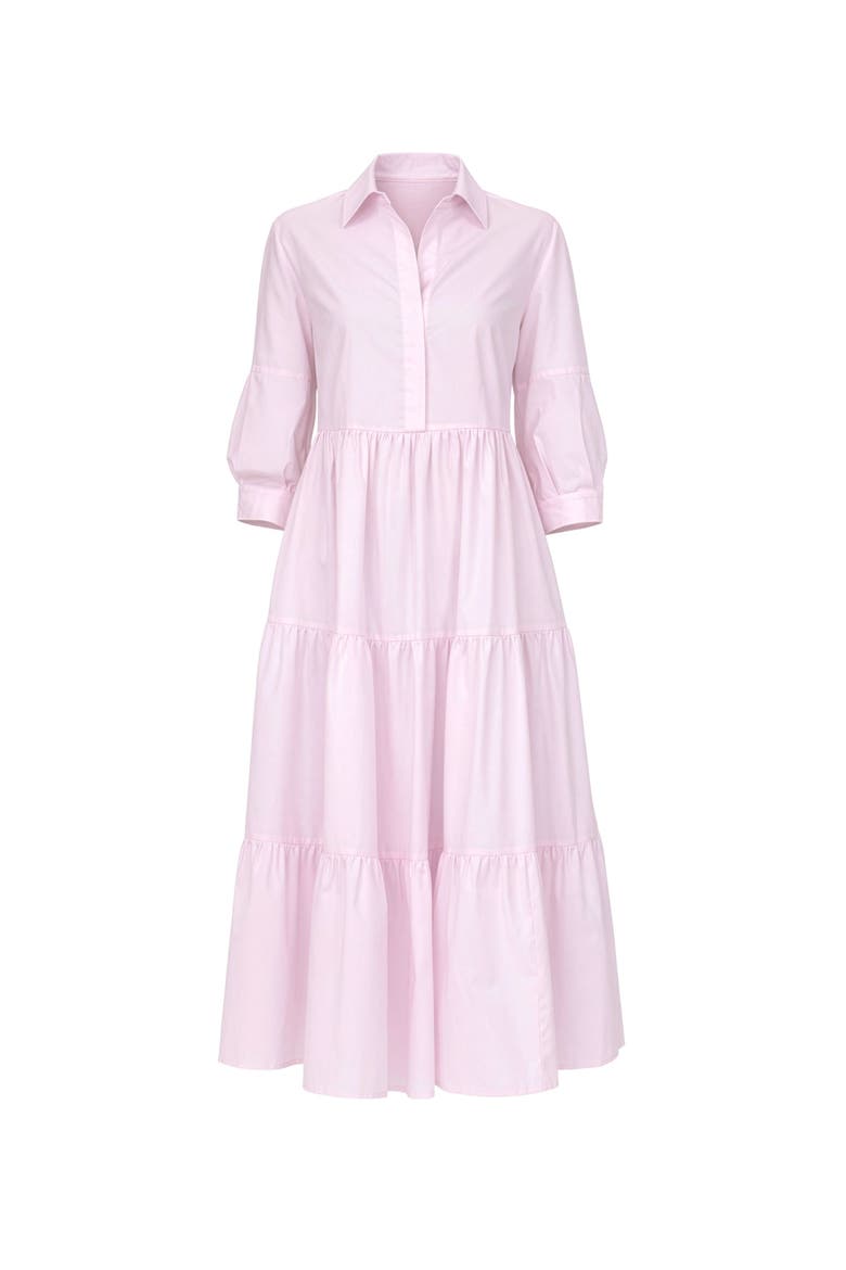 MARSEILLE Tiered Dress Pink, Main, color, Pink