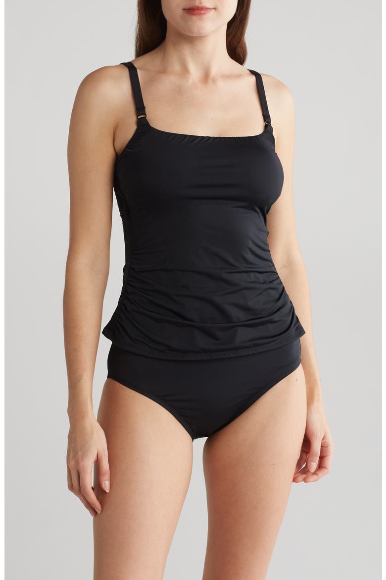 Eden Camikini Two Piece Swimsuit, Main, color, BLACK