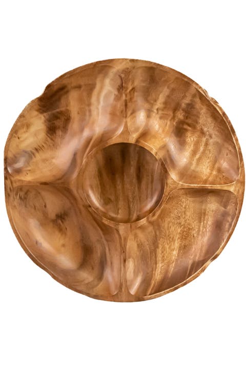 Acacia 5-Compartment Serving Tray