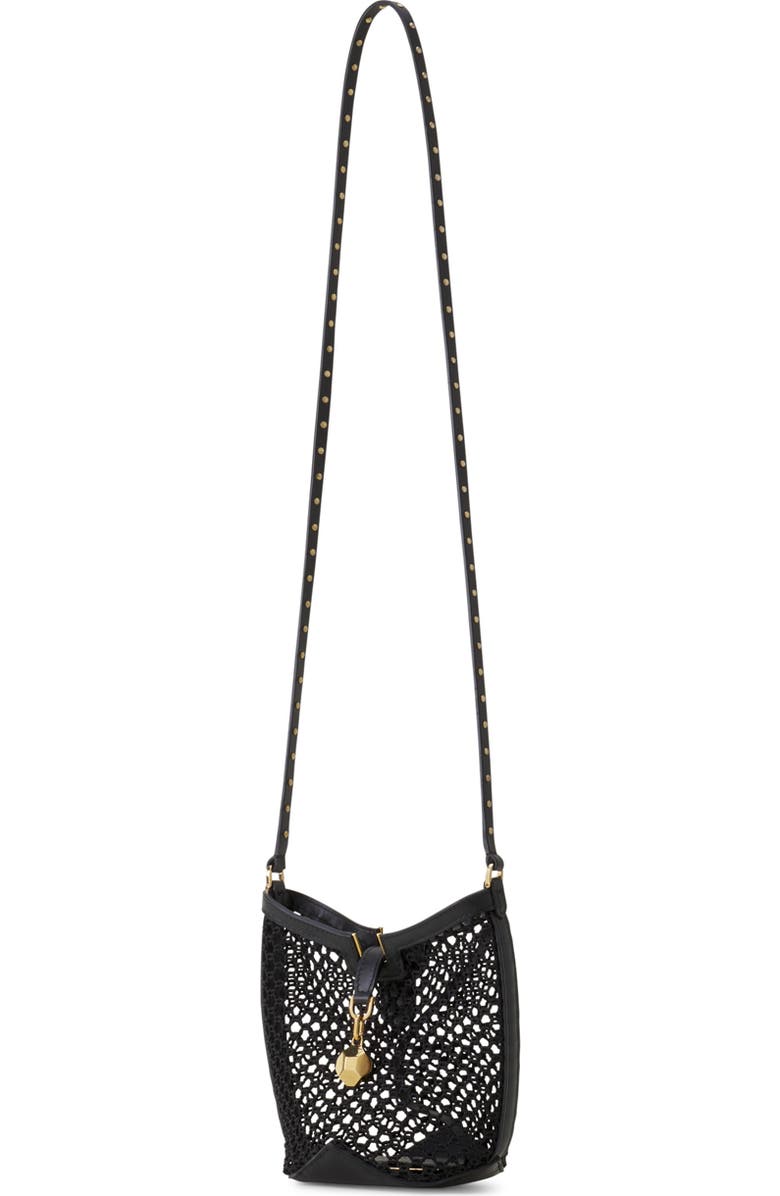 Lanvin Catch By Lanvin Small Bucket Bag In Mesh, Alternate, color, Black