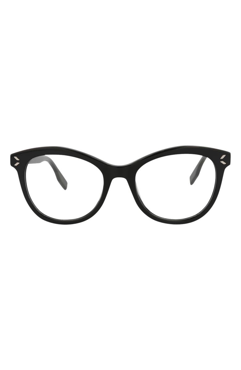 McQueen 51mm Cat Eye Optical Frames, Main, color, 