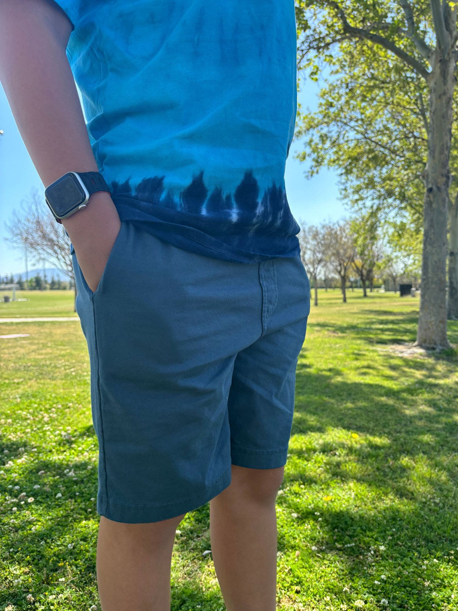 CITY THREADS Baby Boys Soft 100% Cotton Above-Knee Side Pocket Shorts ...