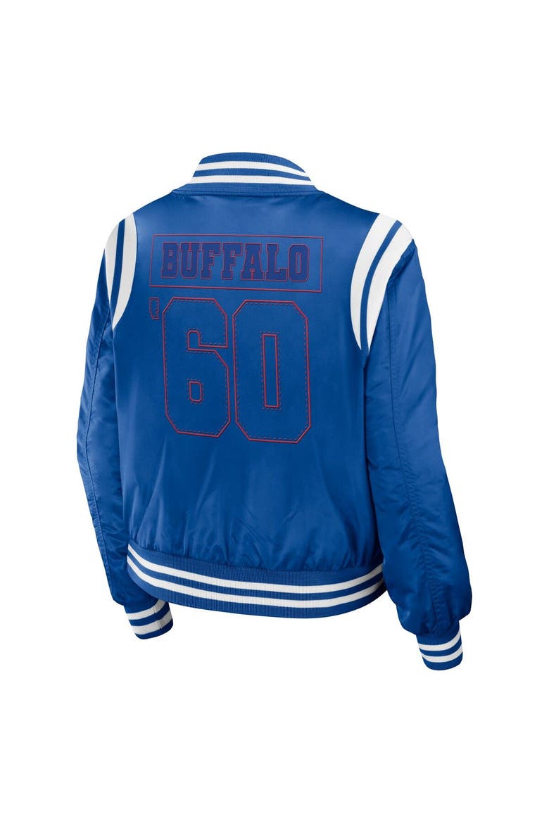 Women's WEAR by Erin Andrews Royal Buffalo Bills Bomber Full-Zip Jacket, Alternate, color, Royal