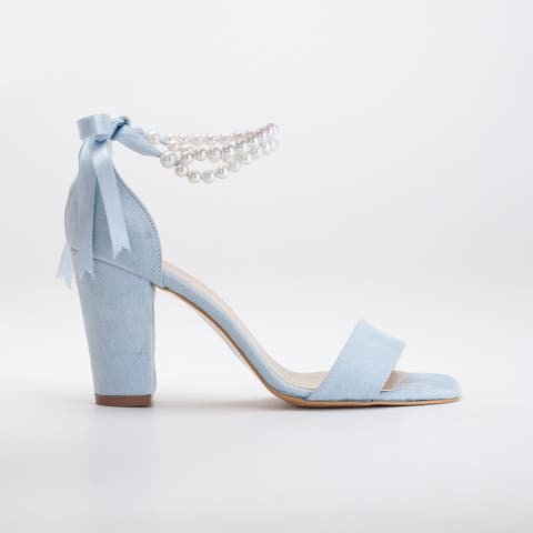 Women s Blue Block Heels Nordstrom