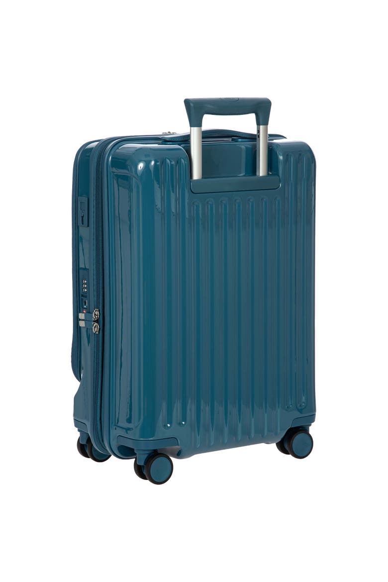 Positano Expandable 21" Carry On Spinner w/Pocket & 22" Deluxe Duffle 2 Piece Luggage Set, Alternate, color, Sea Green