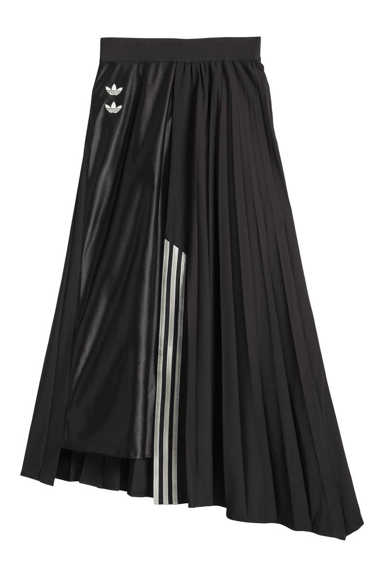 Chavarria Pleated Skirt, Alternate, color, BLACK/