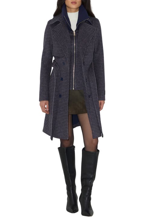 Fabianne Double Breasted Wool Blend Coat
