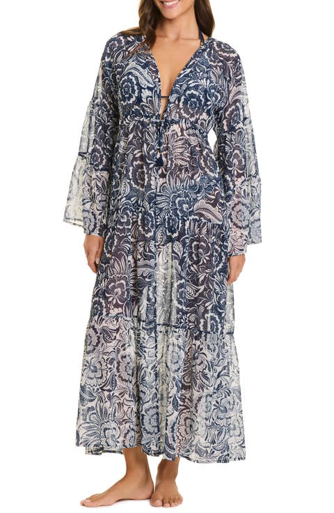 Floral Cover-Up Maxi Dress