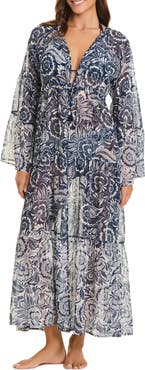 BLEU by Rod Beattie Floral Cover-Up Maxi Dress