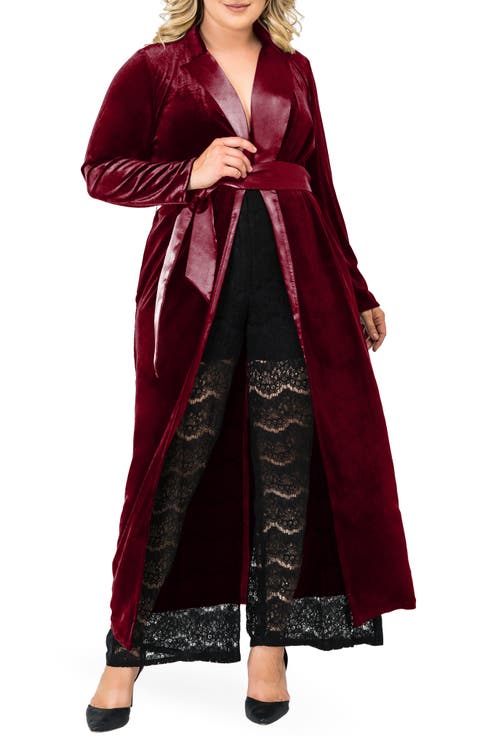 Freya Wrap Coat Dress (Plus Size)
