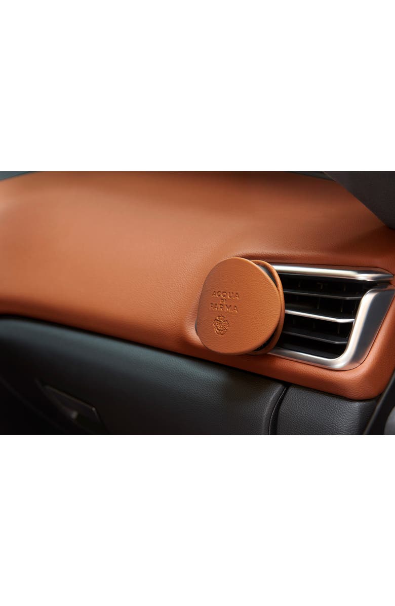 Acqua di Parma Leather Car Diffuser Case, Alternate, color, Camel Leather