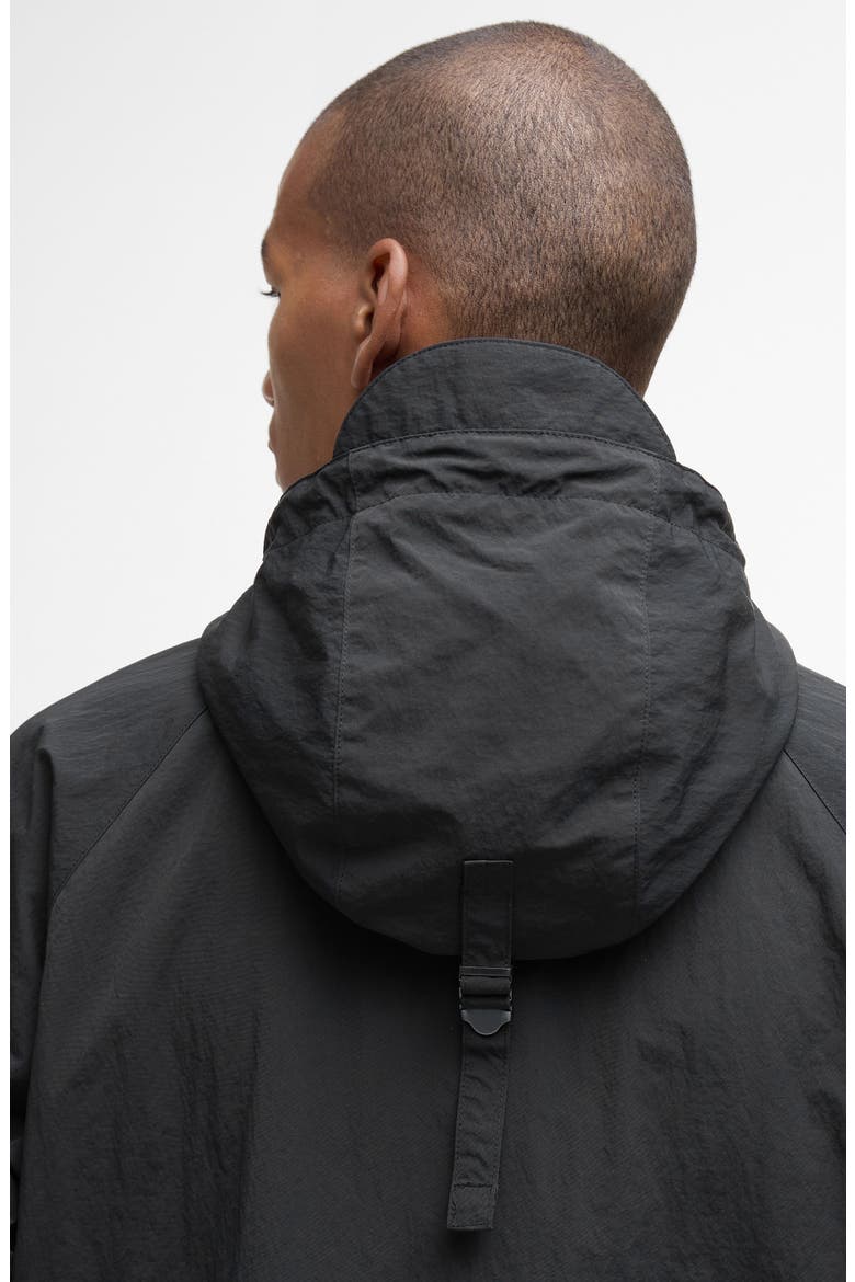 Hooded Waterproof Jacket, Alternate, color, BLACK