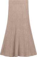 Gobi Cashmere Calf-Length Cashmere Knit Skirt