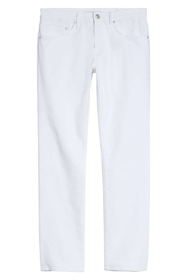 Marcus Slim Straight Leg Jeans, Alternate, color, WHITE WILLIAMSBURG