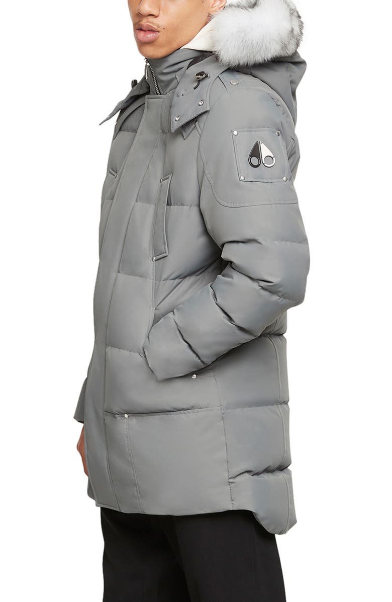 Moose Knuckles Cloud Neoshear Water Repellent Down Parka with Faux Fur Trim, Alternate, color,