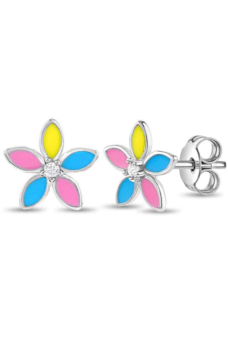 In Season Jewelry Fun Multicolor Summer Flower Earrings, Main, color, Yellow