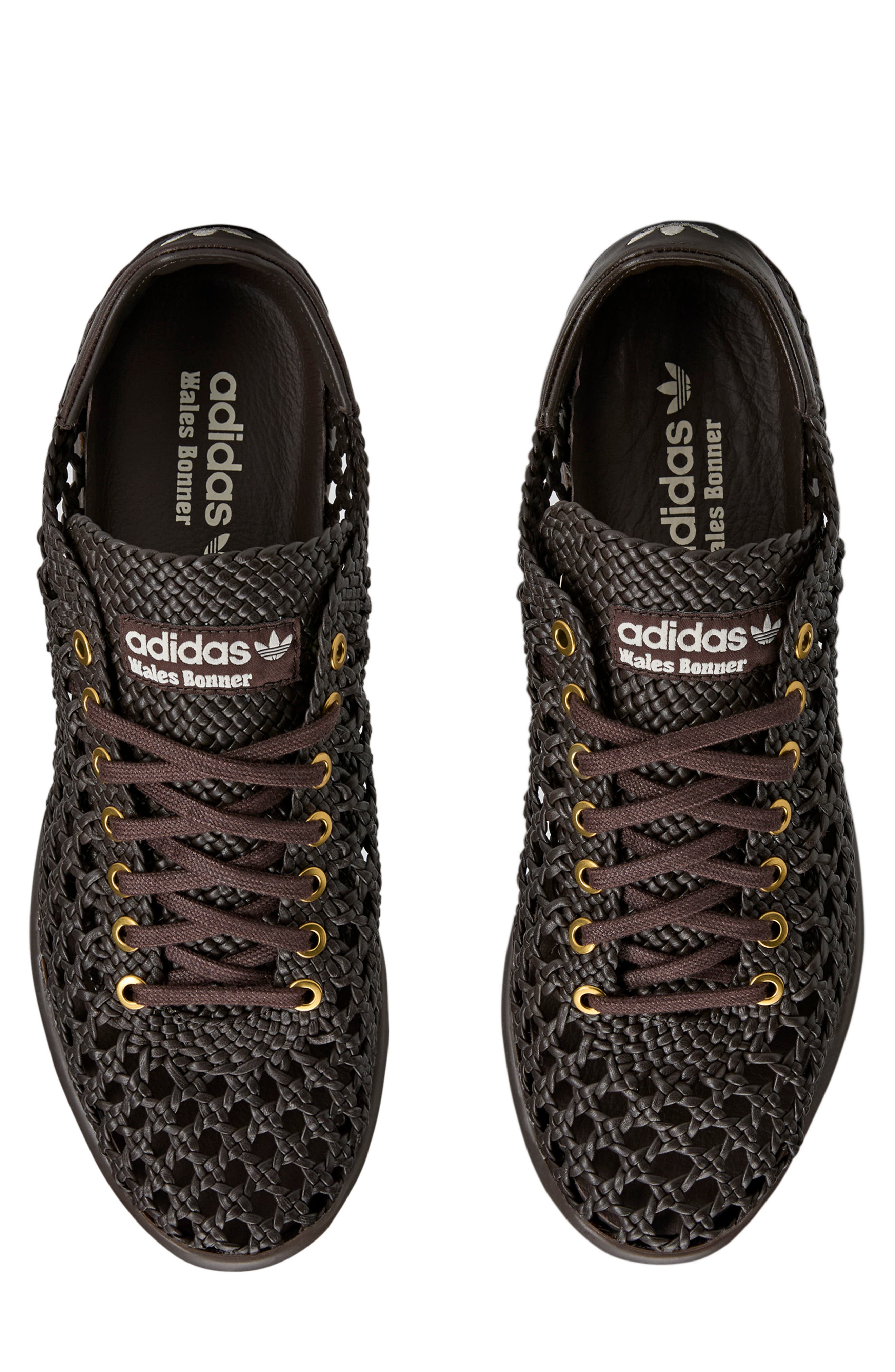 WB Karintha Basketry Sneaker, Alternate, color, DARK BROWN