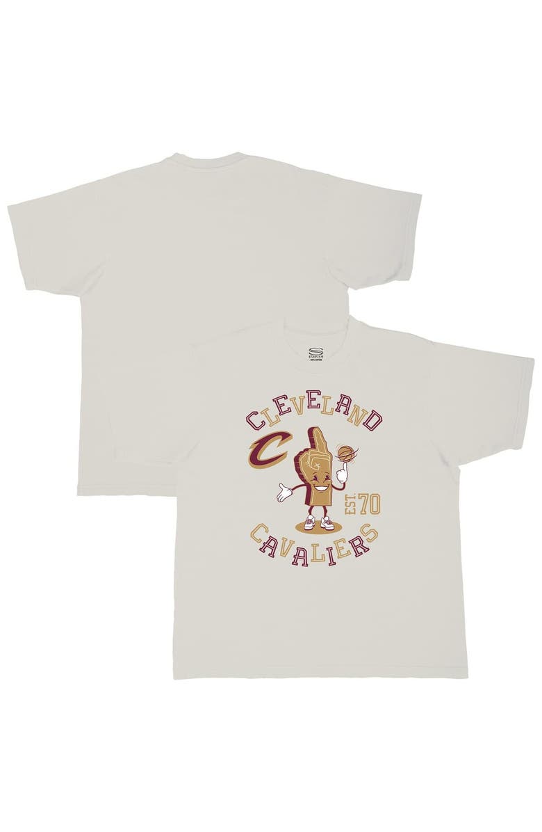 Stadium Essentials Men's Stadium Essentials Cream Cleveland Cavaliers Number One Oversized T-Shirt, Main, color, Cream