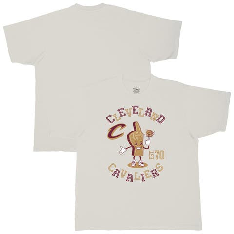 Men's Stadium Essentials  Cream Cleveland Cavaliers Number One Oversized T-Shirt