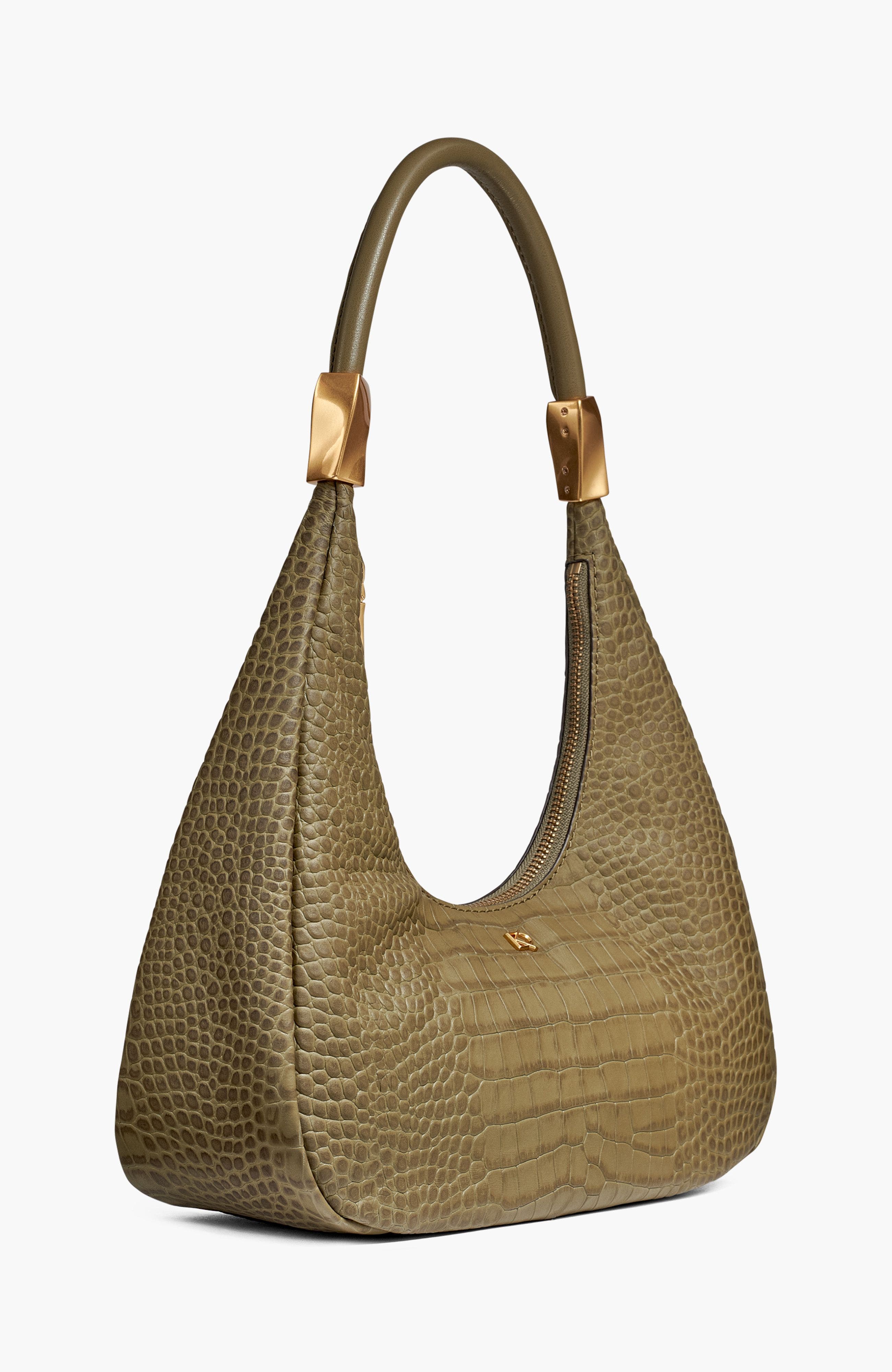 Donna Karan New York Quogue Embossed Croco Shoulder, Alternate, color, 