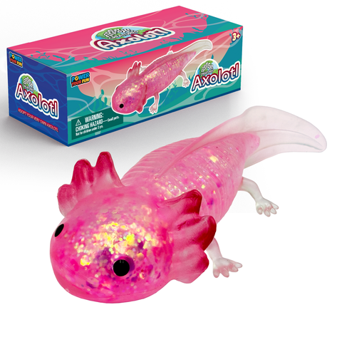 Axolotl Stress Toy - Glitter Pink