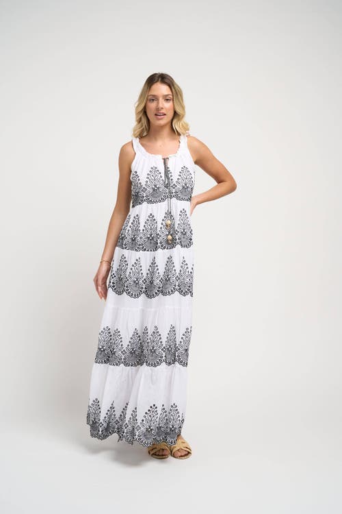 Guadalupe Design Pegasus Dress In Black And White