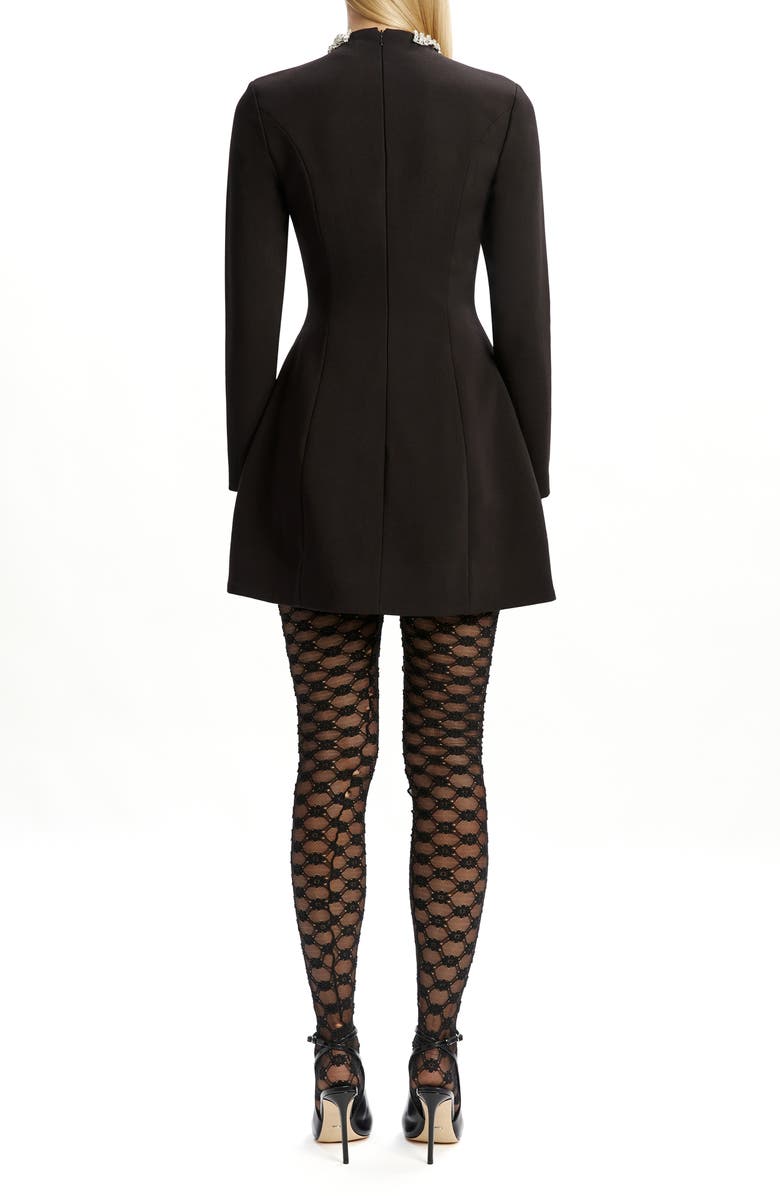 Bardot Delphi Embellished Long Sleeve Minidress, Alternate, color, Black