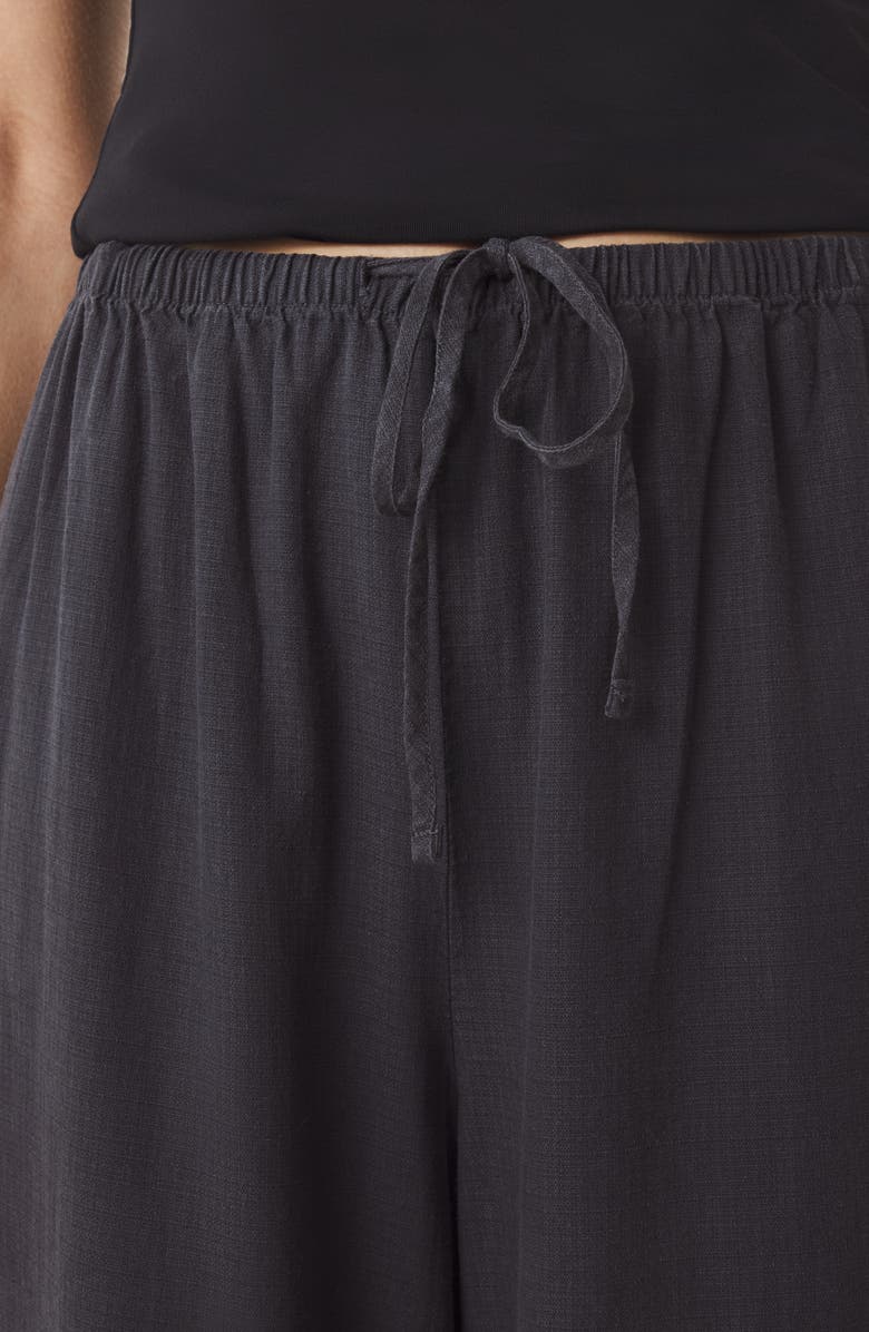 Splendid Valerie Drawstring Pants, Alternate, color, Lead Black