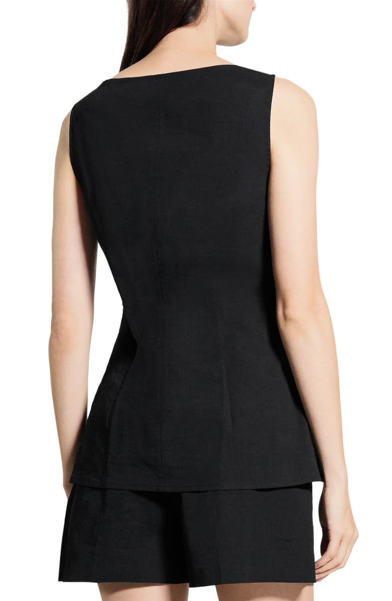Theory Sleeveless Longline Top, Alternate, color, Black