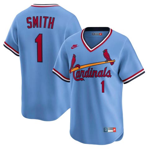 Men's Nike Ozzie Smith Blue St. Louis Cardinals Throwback Cooperstown Collection Limited Jersey