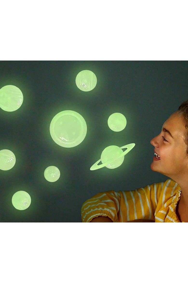 Glow 3D Solar System Glow in Dark Set, Ceiling Stick ons, Alternate, color, Multicolored
