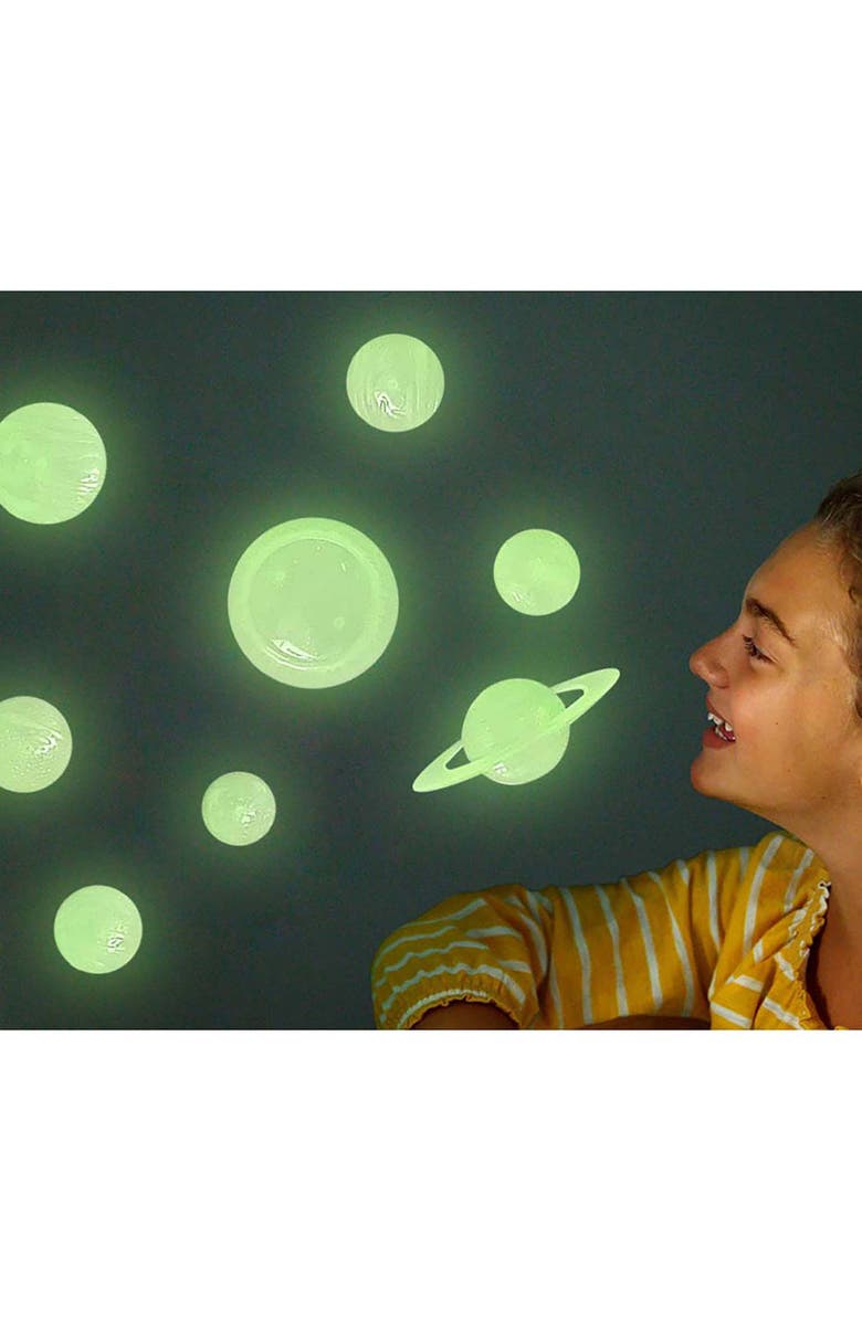 4M Glow 3D Solar System Glow in Dark Set, Ceiling Stick ons, Alternate, color, Multicolored