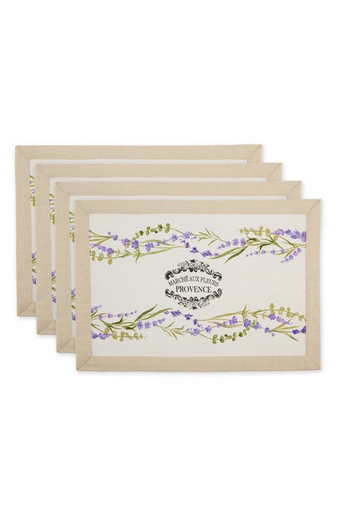 Lavender Garden Set of 4 Placemats