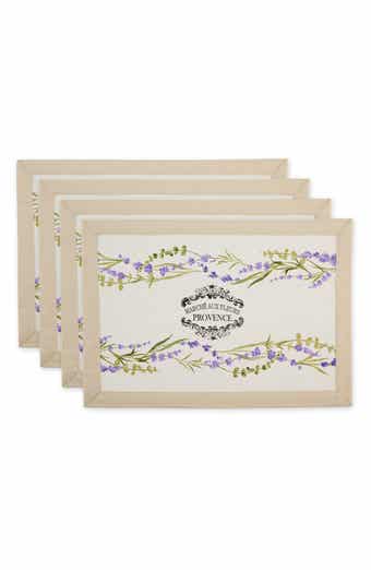 Design Imports Lavender Garden Set of 4 Placemats