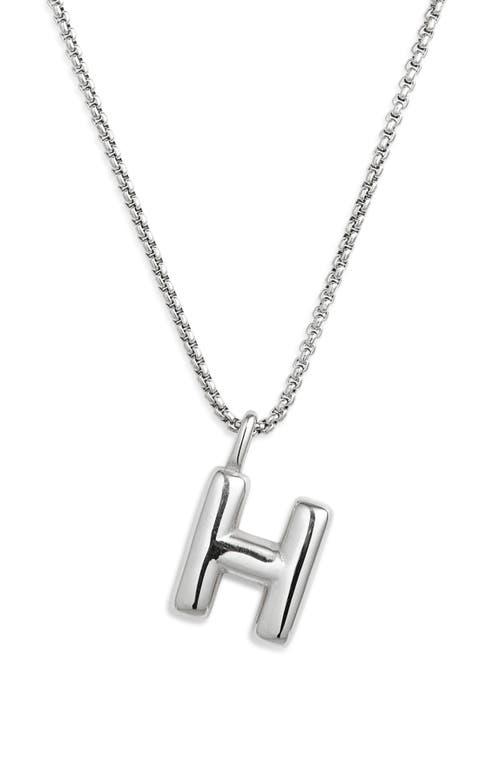 Open Edit Waterproof Bubble Initial Pendant Necklace