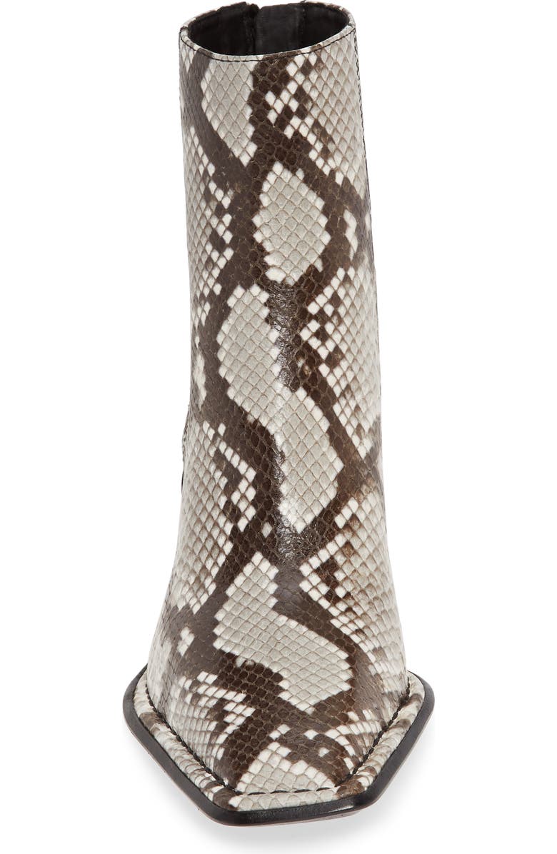 Alexander Wang Parker Python Embossed Logo Heel Boot, Alternate, color,