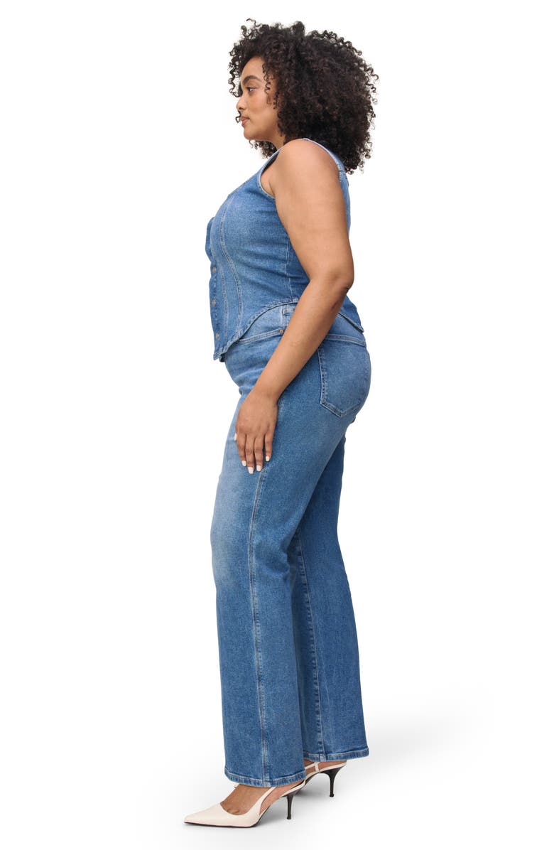 WARP+WEFT Snap-Up Denim Vest, Alternate, color, 