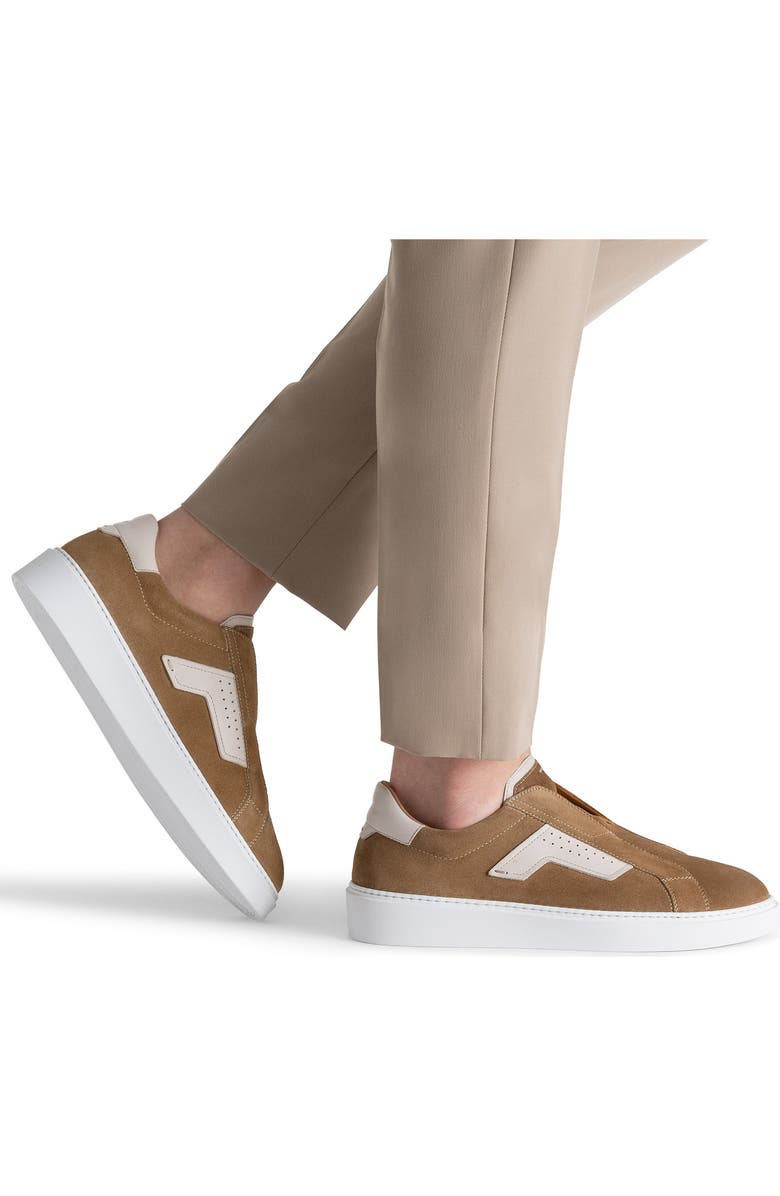 Magnanni Phoenix Slip-On Sneaker, Alternate, color, Taupe Suede