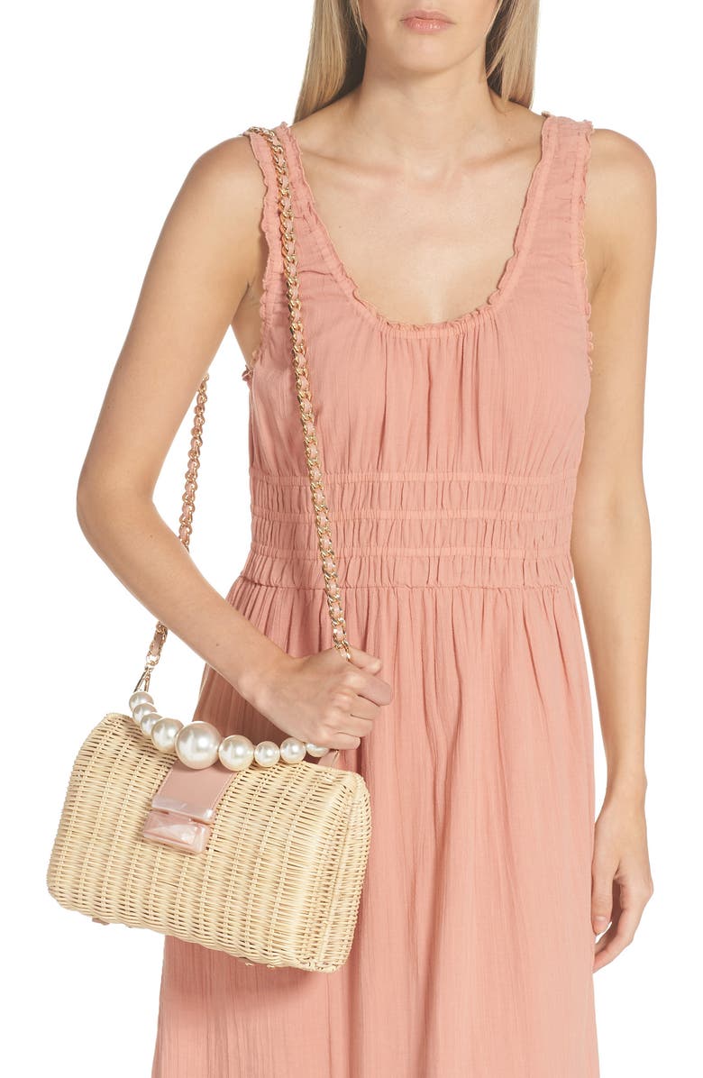 BTB Los Angeles Coco Clutch, Alternate, color, Petal