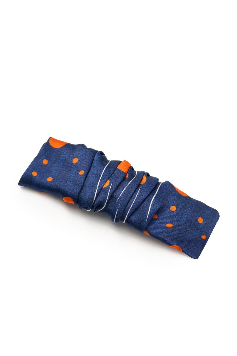 Celestia Silk Hair Barrette Clip, Alternate, color, Blue