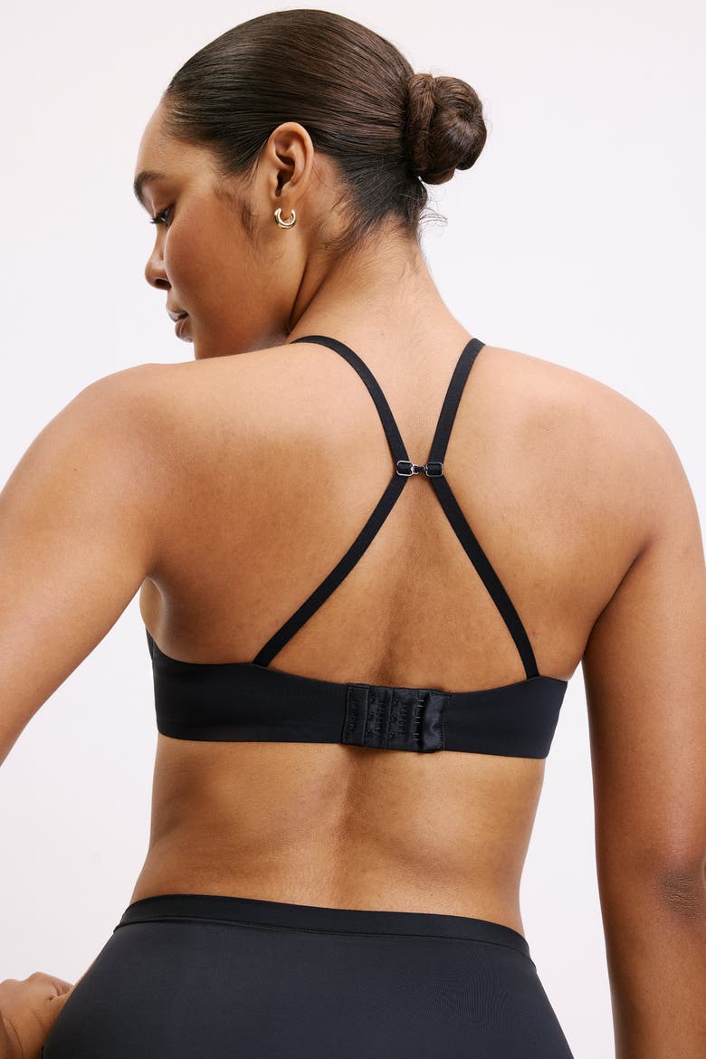 Base T-Shirt Bra, Alternate, color, Black