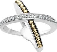 LAGOS KSL Diamond Pavé Crossover Ring